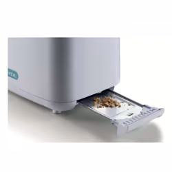 Ariete 157 Tostapane Breakfast, 760W, Capacità 2 fette di pane, Pinze in acciaio inox, 7 livelli di doratura, Pulsante stop, Tocco freddo, White & Aegean Teal - Vista aggiuntiva 5