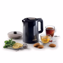 Ariete 2846 Bollitore Breakfast, 2200W, Capacità 1,7 L, Base Cordless 360°, Spegnimento automatico, Coperchio di sicurezza, Livello acqua visibile, Finitura lucida e opaca, Dark & Sahara Grey - Vista aggiuntiva 4