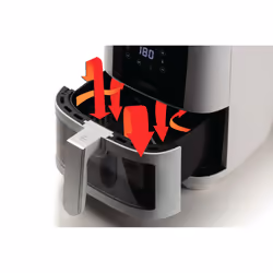 Ariete 4626 Friggitrice ad aria 6L, 1300 W, Capacità 6L, Capacità di cottura 2,5kg, 8 programmi preimpostati, Temperatura fino a 200°, Cestello trasparente per controllo cottura, Bianco - Vista aggiuntiva 4