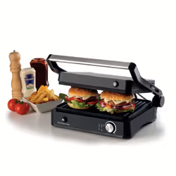 Ariete 1934 MetalGrill 3in1, Griglia elettrica per grigliate miste, 2000W, 3 modalità di cottura, Piastre antiaderenti, Silver/Black - Vista aggiuntiva 4
