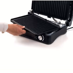 Ariete 1934 MetalGrill 3in1, Griglia elettrica per grigliate miste, 2000W, 3 modalità di cottura, Piastre antiaderenti, Silver/Black - Vista aggiuntiva 5