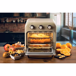 Ariete 4632 Friggitrice ad aria e forno Vintage, 1400W, 2in1, Capacità 16L, Accessori inclusi, Timer 60 minuti, Doppio vetro, Beige - Vista aggiuntiva 4