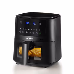 Ariete 4633 Friggitrice ad aria 4L, 1400W, Capacità 4L, 9 programmi, Funzione Shake e Grill, Temperatura fino a 200°C, Nero,  ...