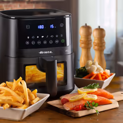 Ariete 4633 Friggitrice ad aria 4L, 1400W, Capacità 4L, 9 programmi, Funzione Shake e Grill, Temperatura fino a 200°C, Nero - Vista aggiuntiva 6