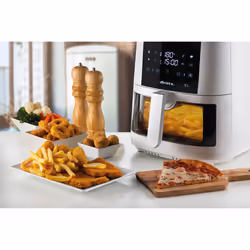 Ariete 4630 Friggitrice ad aria 9L, 1500 W, Capacità 9L, Capacità di cottura 3,5kg, 8 programmi preimpostati, Temperatura fino a 200°, Cestello trasparente per controllo cottura, Bianco - Vista aggiuntiva 7