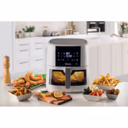 Ariete 4630 Friggitrice ad aria 9L, 1500 W, Capacità 9L, Capacità di cottura 3,5kg, 8 programmi preimpostati, Temperatura fino a 200°, Cestello trasparente per controllo cottura, Bianco - Vista aggiuntiva 8