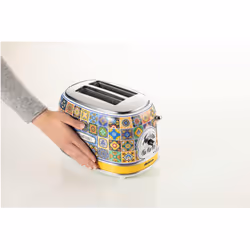 Ariete 155 Tostapane Positano, 810W, 2 fette, 6 livelli di doratura, Vassoio raccogli briciole, Funzione defrost, Espulsione automatica, Senza pinze - Vista aggiuntiva 4
