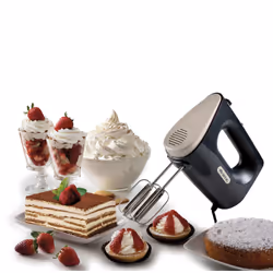 Ariete 1545 Sbattitore Breakfast, 450W, 5 velocità, Funzione turbo, 2 fruste, Dark & Sahara Grey - Vista aggiuntiva 4