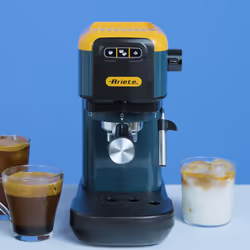 Ariete 1399 Macchina da caffè espresso Mango Yellow, Per polvere e cialde ESE, 1300 W, Capacità 1,1L, 15 bar di pressione, Filtro 1, 2 tazze e cialda ESE, Cappuccino, Giallo - Vista aggiuntiva 6