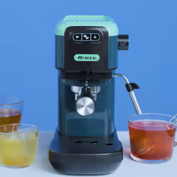 Ariete 1399 Macchina da caffè espresso Light Aquamarine, Per polvere e cialde ESE, 1300 W, Capacità 1,1L, 15 bar di pressione, Filtro 1, 2 tazze e cialda ESE, Cappuccino, Verde - Vista aggiuntiva 5