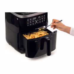 Ariete 4636 Friggitrice ad aria con funzione vapore+ Grill, 1700W, Funzione essiccazione, 10 funzioni di cottura, Cestello trasparente, Timer, Luce interna, Nero - Vista aggiuntiva 4