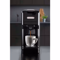 Ariete 1304/1 Macchina da caffè a cassetti, 1350W, Capacità serbatoio 0,7L, Pressione 19 bar, 2 tipologie di caffè, Capsule Nespresso* e Dolcegusto*, Cialde e Polvere, Nero