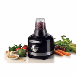 Ariete 1782 Gourmet Pro Moderna, Robot da cucina, Tritatutto 3L, Frullatore 2L, 2 velocità + Pulse, Set di lame + Disco in acciaio inox, Accessorio spremiagrumi, Nero - Vista aggiuntiva 4
