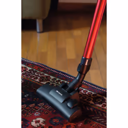Ariete 2358 Scopa elettrica con filo, Potenza 600W, Capacità serbatoio 0,5L, Spazzola motorizzata, Tecnologia Ciclonica, Rosso