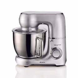 Ariete 1583 Gourmet Essence, Impastatrice Planetaria, Impasta, Monta e Amalgama, 1300W, Capacità 5,2L, 2 fruste e 1 gancio, 10 velocità + Pulse