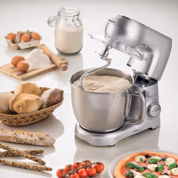 Ariete 1583 Gourmet Essence, Impastatrice Planetaria, Impasta, Monta e Amalgama, 1300W, Capacità 5,2L, 2 fruste e 1 gancio, 10 velocità + Pulse - Vista aggiuntiva 4
