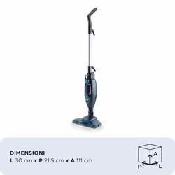 Ariete 4175 Steam Mop Foldable 10 in 1, Scopa a Vapore Pieghevole, 1500 Watt, 10 funzioni in 1, Kit accessori, Capacità 350 cc, Blu - Vista aggiuntiva 2
