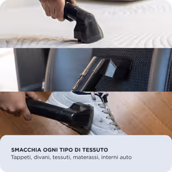 Ariete 2482 Spot Cleaner Heat Pro 750W, Pulitore per tappeti e tappezzerie,Lavatappeti, 750W, 2 serbatoi, Nero - Vista aggiuntiva 3