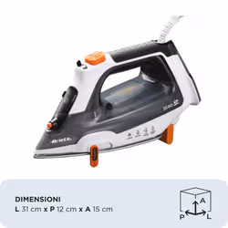 Ariete 6190 Step UP, Ferro da stiro intelligente, Piedini intelligenti, Piastra in ceramica Ultraglide con 57 fori, Serbatoio 320ml, 2400W, Vapore continuo 30g/min - Vista aggiuntiva 4