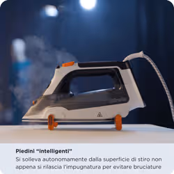 Ariete 6190 Step UP, Ferro da stiro intelligente, Piedini intelligenti, Piastra in ceramica Ultraglide con 57 fori, Serbatoio 320ml, 2400W, Vapore continuo 30g/min - Vista aggiuntiva 6