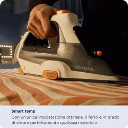 Ariete 6190 Step UP, Ferro da stiro intelligente, Piedini intelligenti, Piastra in ceramica Ultraglide con 57 fori, Serbatoio 320ml, 2400W, Vapore continuo 30g/min - Vista aggiuntiva 7