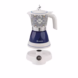 Ariete 1358 Moka Aroma Capri/Positano, Moka elettrica, 400W, 2/4 tazze, Cordless, Spegnimento automatico, Mantenimento temperatura - Vista aggiuntiva 2
