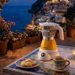 Ariete 1358 Moka Aroma Positano, Moka elettrica, 400W, 2/4 tazze, Cordless, Spegnimento automatico, Mantenimento temperatura - Vista aggiuntiva 3