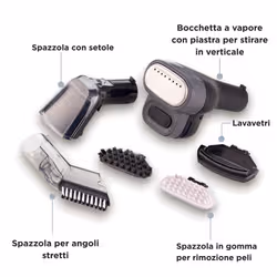 Ariete 2484 Spot Cleaner Steam PRO 5in1, Lavatappeti e pulitore a vapore, Elimina macchie da interni Auto, Divani, Moquette, Materassi, tappeti, 1800W, 3 modalità di pulizia, Elevata potenza aspirante, Pet care, 2 serbatoi - Vista aggiuntiva 7