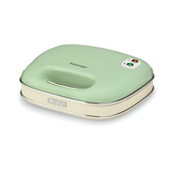 Ariete 1963 Sandwich Maker Vintage, Piastra elettrica per toast, Sandwich e panini, 750W, Piastre fisse grill, Rivestimento antiaderente, Posizione e riponimento verticale, Verde