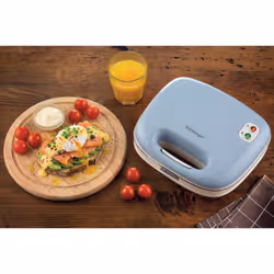 Ariete 1963 Sandwich Maker Vintage, Piastra elettrica per toast, Sandwich e panini, 750W, Piastre fisse grill, Rivestimento antiaderente, Posizione e riponimento verticale, Verde - Vista aggiuntiva 7