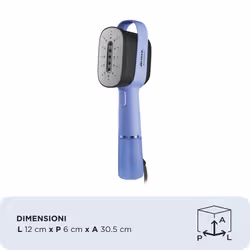 Ariete 4301 Steam Style, Ferro da stiro verticale, 1200W, Colpo vapore 20g/min, Vapore in 30 secondi, Capacità 80ml, Violet - Vista aggiuntiva 5