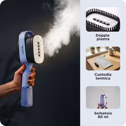 Ariete 4301 Steam Style, Ferro da stiro verticale, 1200W, Colpo vapore 20g/min, Vapore in 30 secondi, Capacità 80ml, Violet - Vista aggiuntiva 7