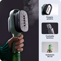Ariete 4301 Steam Style, Ferro da stiro verticale, 1200W, Colpo vapore 20g/min, Vapore in 30 secondi, Capacità 80ml, Mint - Vista aggiuntiva 6