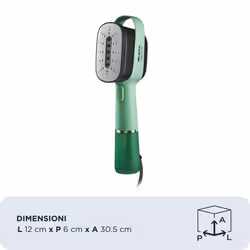 Ariete 4301 Steam Style, Ferro da stiro verticale, 1200W, Colpo vapore 20g/min, Vapore in 30 secondi, Capacità 80ml, Mint - Vista aggiuntiva 7