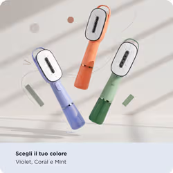 Ariete 4301 Steam Style, Ferro da stiro verticale, 1200W, Colpo vapore 20g/min, Vapore in 30 secondi, Capacità 80ml, Coral - Vista aggiuntiva 6