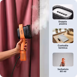 Ariete 4301 Steam Style, Ferro da stiro verticale, 1200W, Colpo vapore 20g/min, Vapore in 30 secondi, Capacità 80ml, Coral - Vista aggiuntiva 7