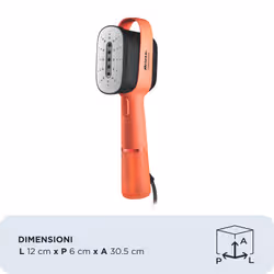 Ariete 4301 Steam Style, Ferro da stiro verticale, 1200W, Colpo vapore 20g/min, Vapore in 30 secondi, Capacità 80ml, Coral - Vista aggiuntiva 8