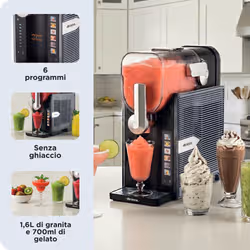 Ariete 655 MySlush & IceCream, Macchina per granite, gelati e frozen drink, Serbatoio 2,6L, 30-60 minuti di preparazione, 6 programmi automatici, Senza ghiaccio - Vista aggiuntiva 6