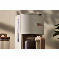 Ariete 1394 Macchina per Caffè con Filtro Breakfast Wood, Macchina Caffè Americano, 12 Tazze, Dettagli Effetto Legno, Piastra Riscaldante Antiaderente, Beige - Vista aggiuntiva 4
