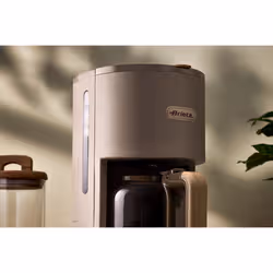 Ariete 1394 Macchina per Caffè con Filtro Breakfast Wood, Macchina Caffè Americano, 12 Tazze, Dettagli Effetto Legno, Piastra Riscaldante Antiaderente, Tortora - Vista aggiuntiva 5