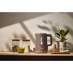 Ariete 2846 Bollitore Breakfast Wood, Bollitore Elettrico Cucina, 2200W, Capacità 1.7L, Effetto Legno, Base Cordless 360°, Spegnimento Automatico, Tortora - Vista aggiuntiva 3