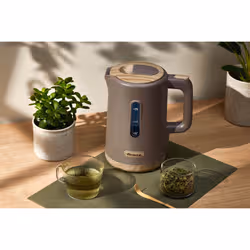 Ariete 2846 Bollitore Breakfast Wood, Bollitore Elettrico Cucina, 2200W, Capacità 1.7L, Effetto Legno, Base Cordless 360°, Spegnimento Automatico, Tortora - Vista aggiuntiva 4