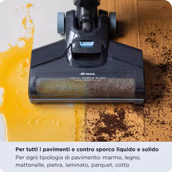 Ariete 2487 Aquaforce Easy Wash&Vacuum, Lavapavimenti con filo, 600W, Aspira e lava, Due serbatoi, Funzione autopulizia - Vista aggiuntiva 5