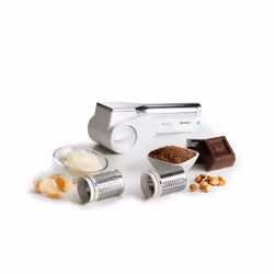 Ariete 44 Gratì Metal - Grattugia Elettrica Senza Filo - 1 kg formaggio con 1 ricarica - 2 rulli fori grandi e fini - bianco e argento - Vista aggiuntiva 4