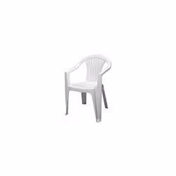 sedia poltrona in resina bianca sedia per arredo giardino, terrazzo, piscina, ecc. materiale resina antiurto dimensioni cm 56 ...