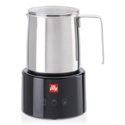 Illy 23760 montalatte e scaldalatte Nero, Acciaio inox