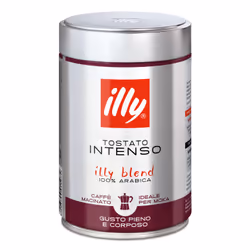 Illy Barattolo da 250g di caffè macinato per Moka Tostato INTENSO, 250 g, Espresso, 24 mese(i), 1 pz, 91,2 mm, 91,2 mm