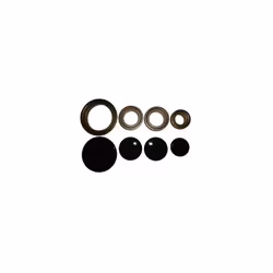 KIT Smeg COMPOSTO DA 8PZ 4 piattelli (1 Grande 2 medi 1 piccolo) 4 Coroncine (1 Grande 2 medi 1 piccolo) Grande diametro 94mm ...