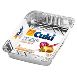 No Brand - Cuki vaschetta alluminio, 4 porzioni, conf. 4 pz