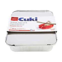 No Brand - Cuki vaschetta alluminio, 4 porzioni, conf. 3 pz